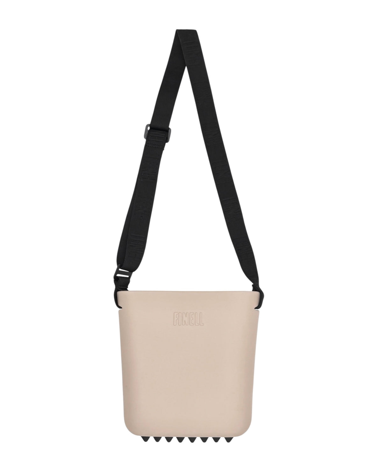 Finell EVA foam crossbody bag worn hands-free

